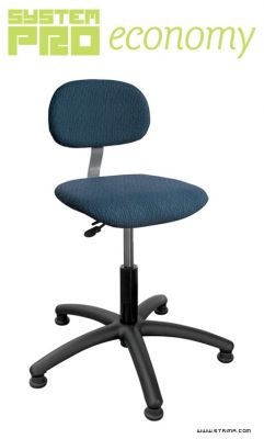 SYSTEM PRO ECONOMY Eco5 Industrial rotary chair on feet, upholstered