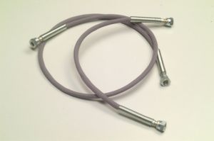 D.0070 PTFE HOSE TERYLENE COVERED L=2000mm F.F. 1/4" Ø 5mm