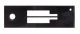 223884 1/4 Two needle machine throat plate